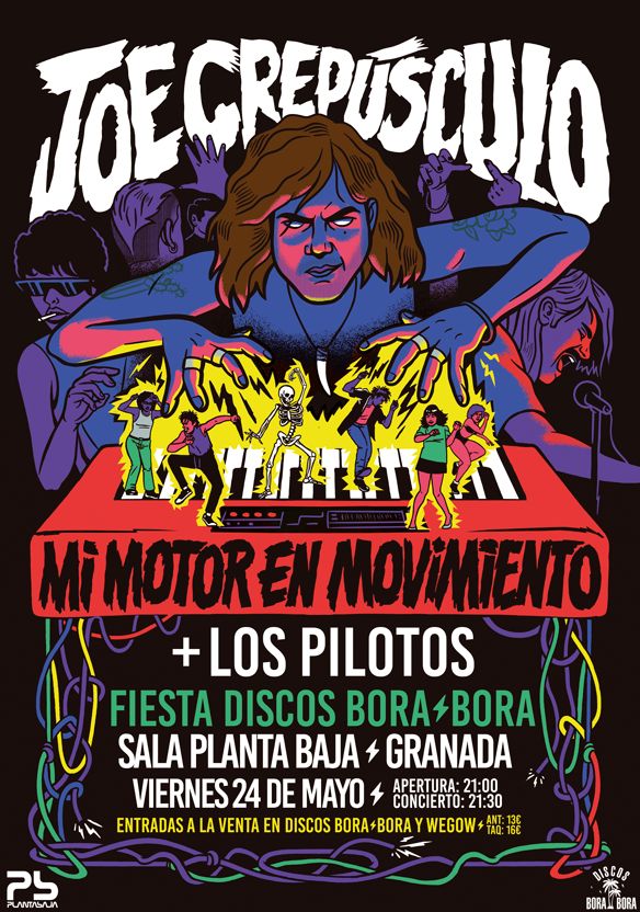 Joe Crepúsculo en concierto en Granada + Los Pilotos