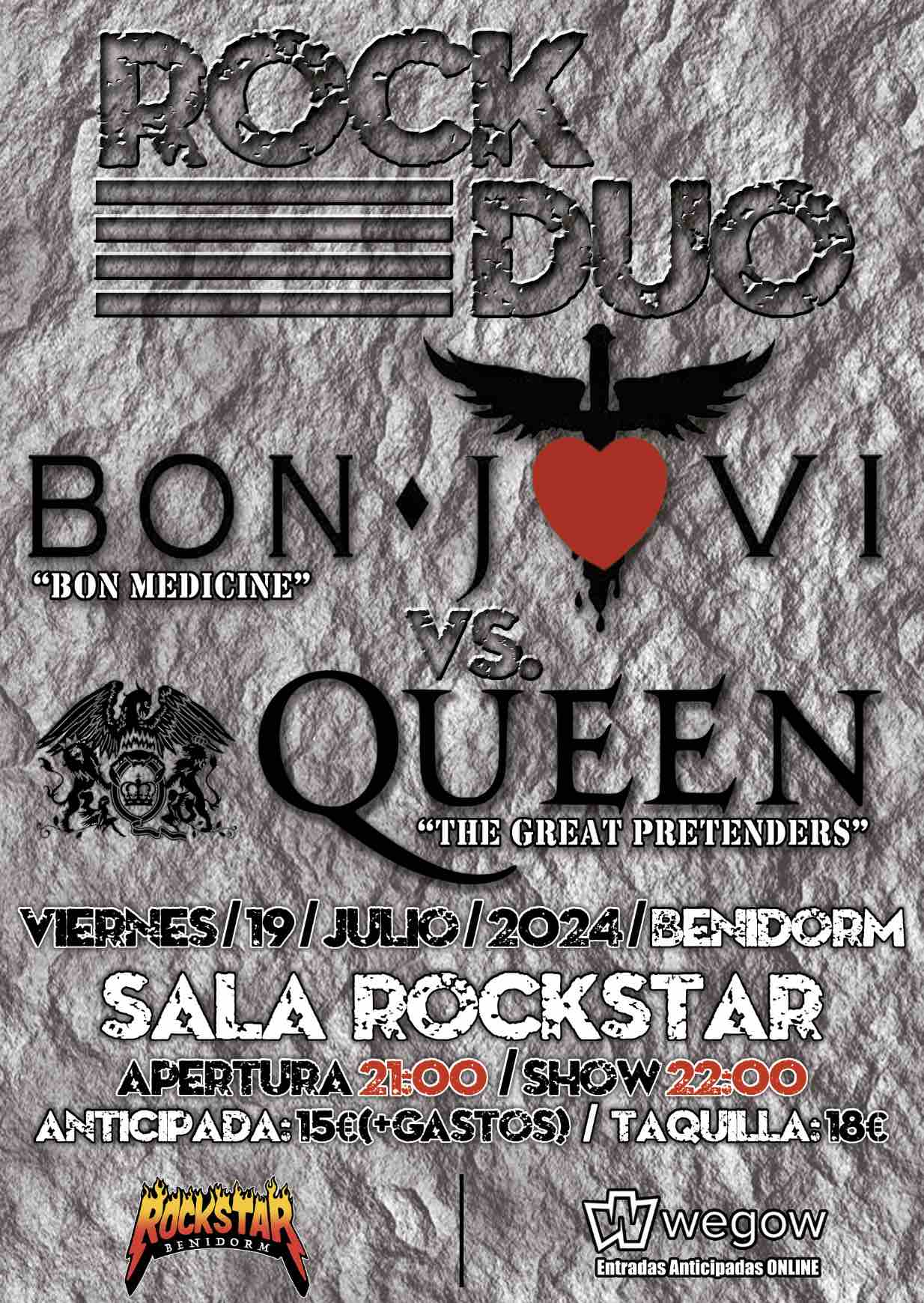 ROCK DUO - Bon Jovi Vs. Queen (Benidorm)
