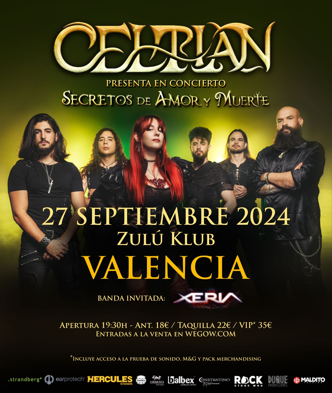 CELTIAN presenta su tercer disco  “Secretos de Amor y Muerte” en Valencia