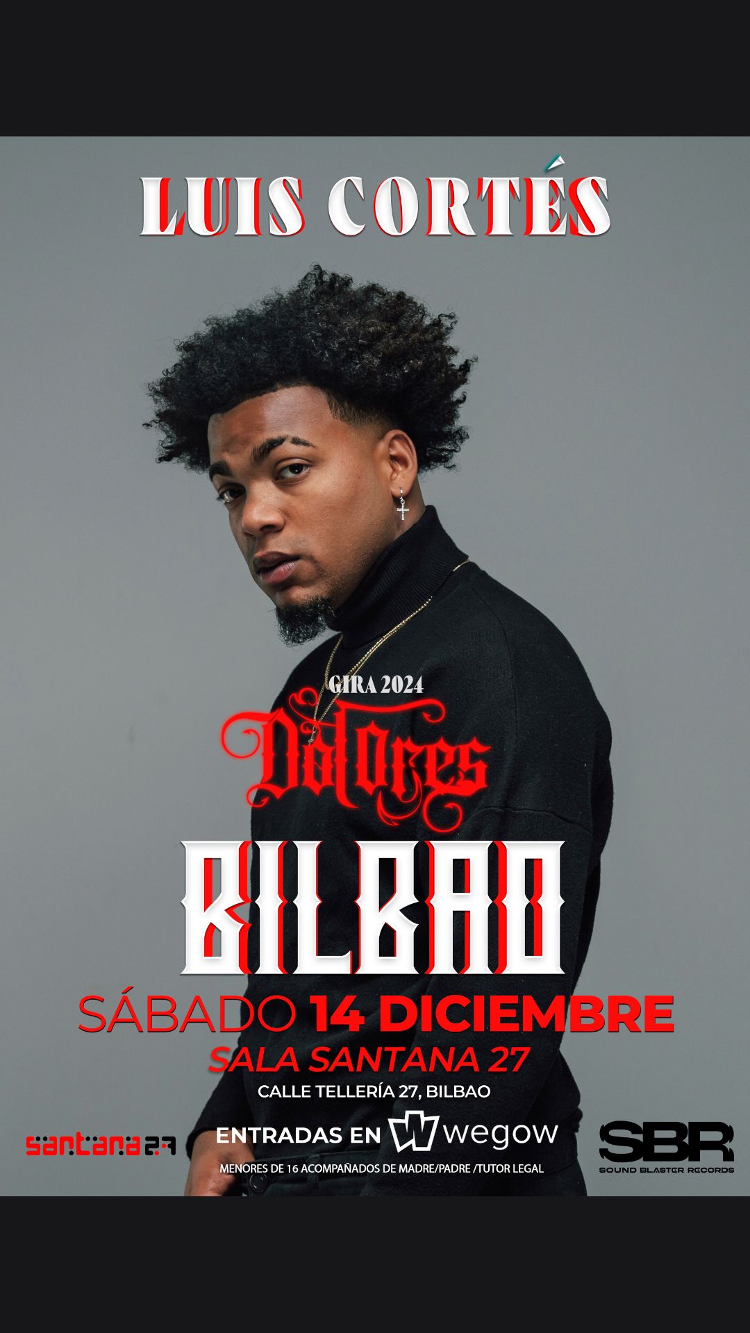 Concierto de Luis Cortes en Bilbao  "SALA SANTANA 27" 2024
