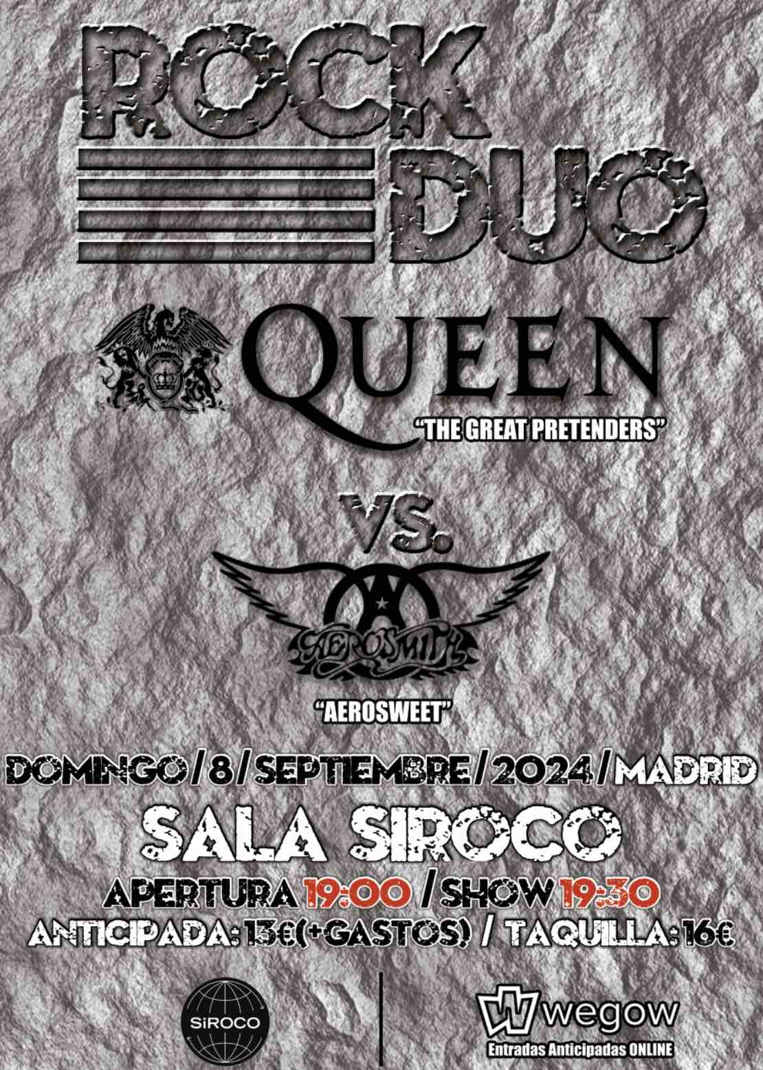 ROCK DUO - Queen Vs. Aerosmith (Madrid)