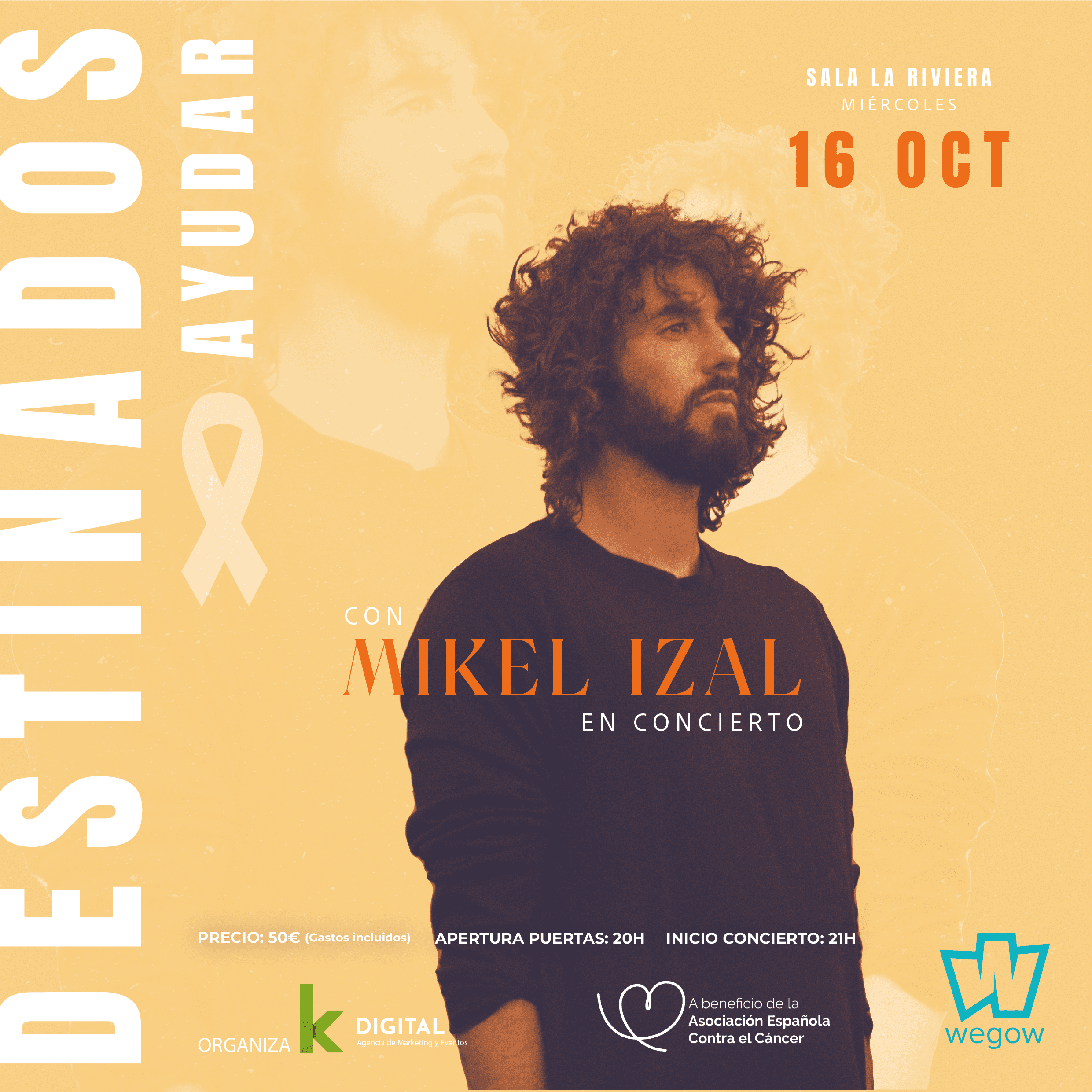 Concierto de Mikel Izal - Destinados Ayudar en Madrid