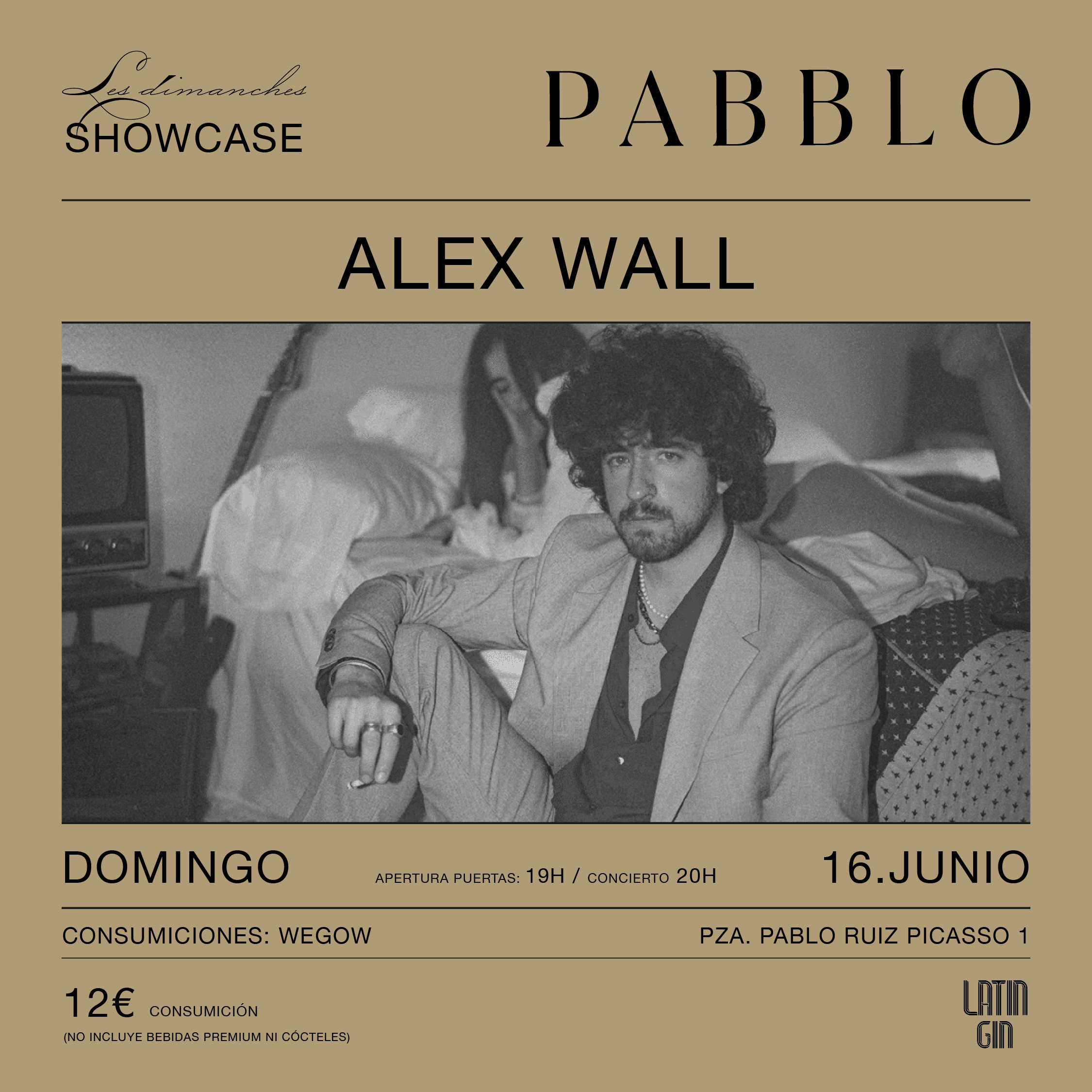 Showcase de Alex Wall en Les Dimanches Showcase en PABBLO