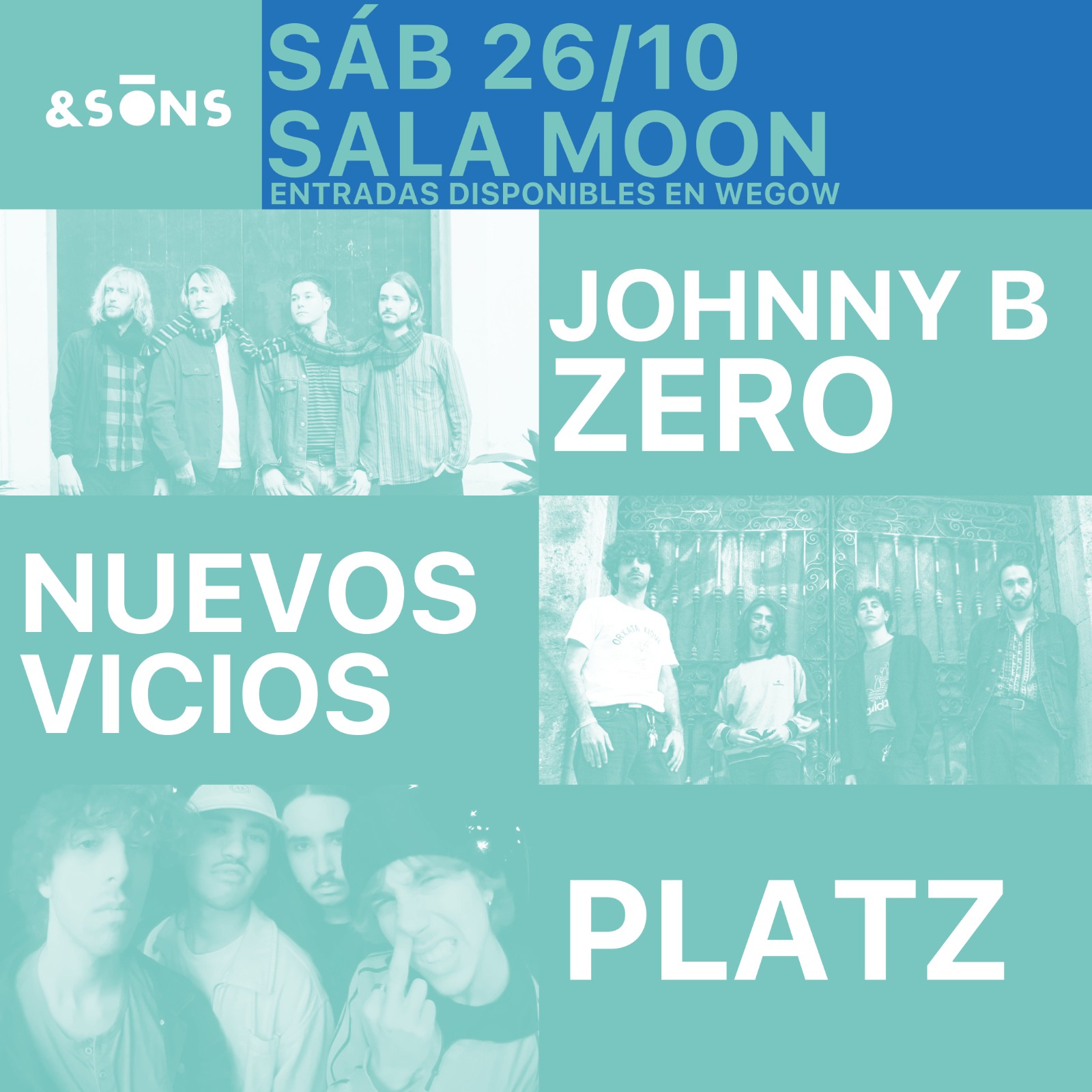 Johnny B. Zero + Platz + Nuevos Vicios en Valencia